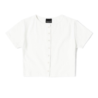 Áo thun button croptop