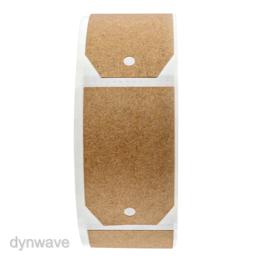Set 300 Nhãn Dán Giấy Kraft Nâu Tự Nhiên 1.2x2 &quot;Dùng Trang Trí Quà Tặng
