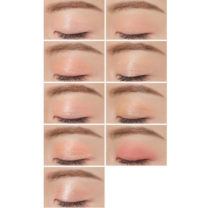 Màu Mắt 3ce Multi Eye Color Palette- clear layer- màu delightful