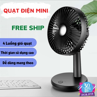 Quạt mini , Quạt tích điện , quạt điện để bàn mini không ồn chất lượng cao ATILA SHOP