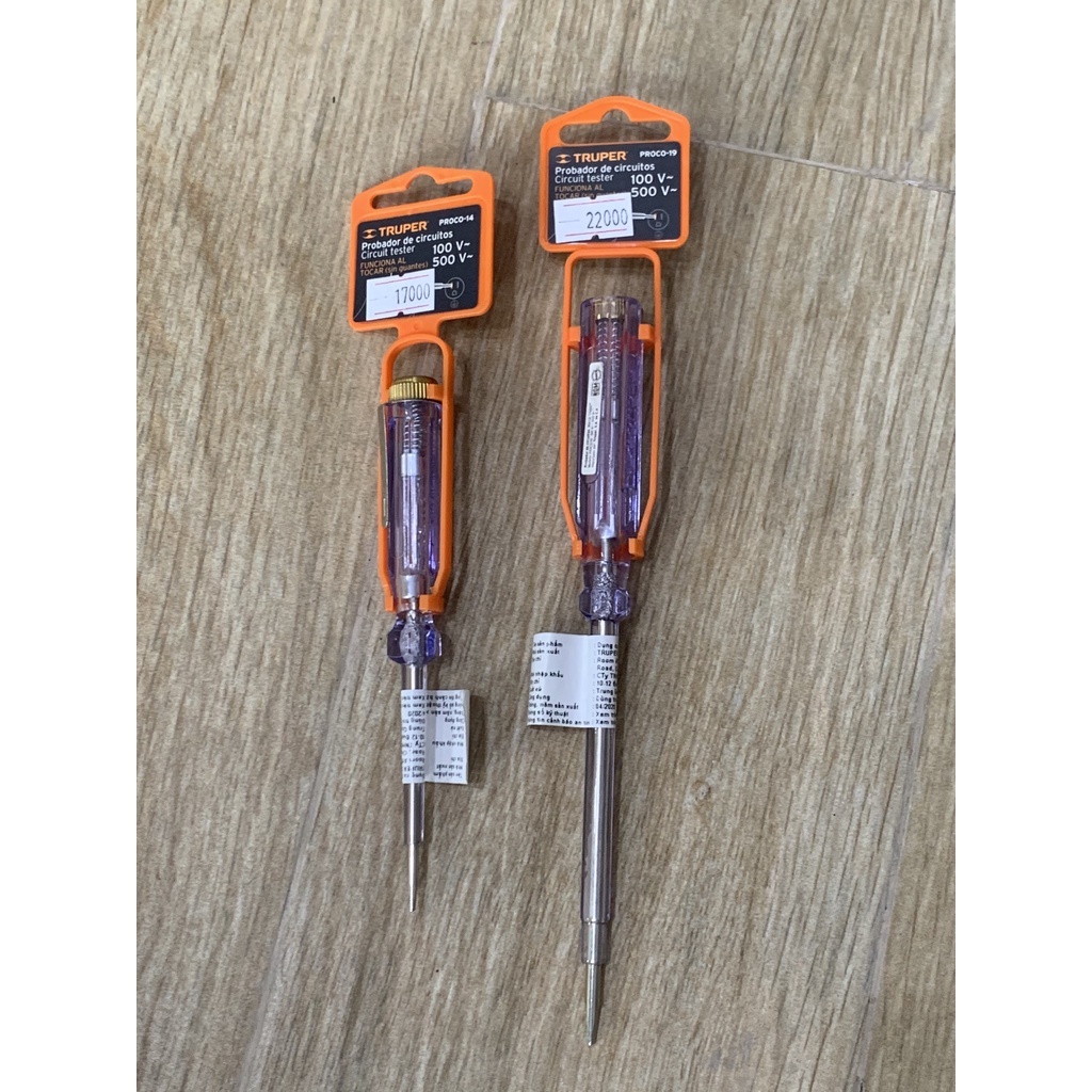 [HÀNG CHÍNH HÃNG MỚI 100%] BÚT THỬ ĐIỆN TRUPER (150MM, 178MM)