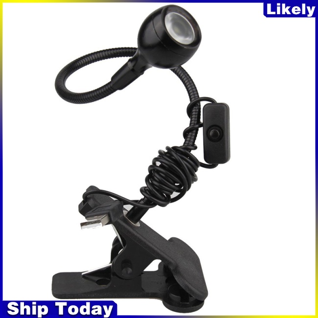 Đèn LED để bàn 5V 3W có kẹp linh hoạt bảo vệ mắt cổ dễ thương