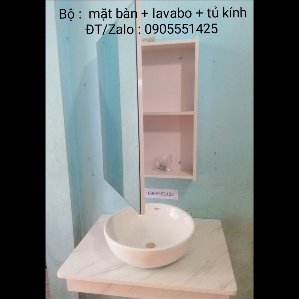 Bộ: Lavabo.Mặt bàn lavabo.Tủ kính phòng tắm. Tủ gương phòng tắm. Thiết bị nhà tắm, nhà bếp. Lavabo tủ. tủ nhà vệ sinh.