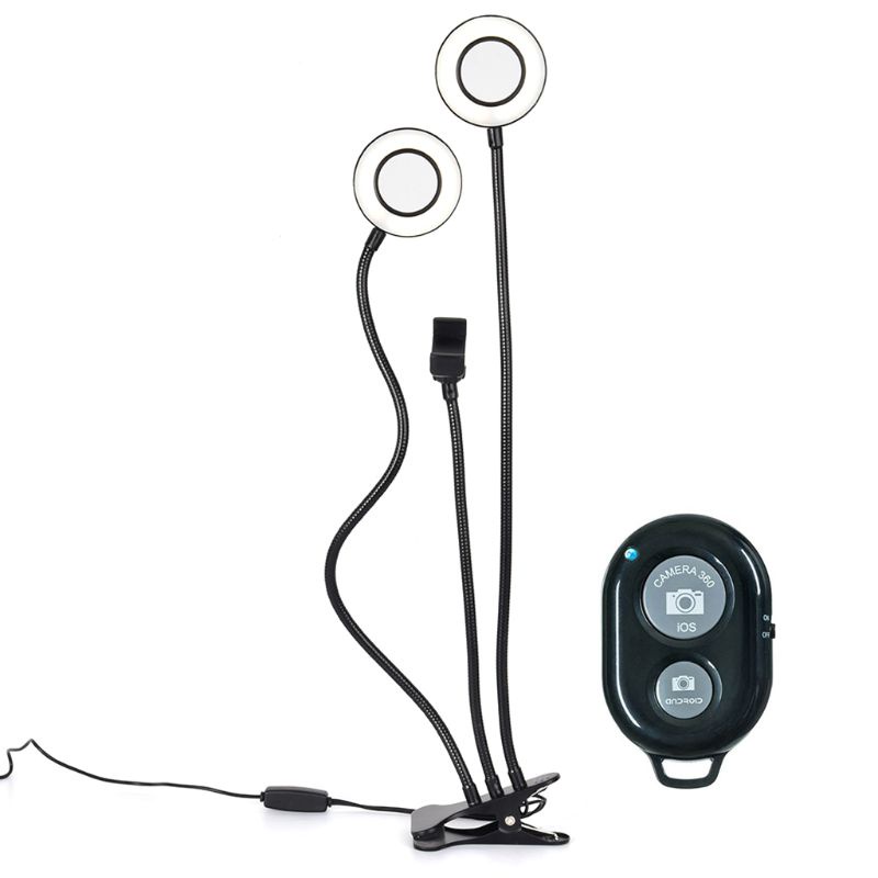 Đèn LED Vòng Nhẫn Điều Khiển Từ Xa Hỗ Trợ Chụp Ảnh Tự Sướng Cho Điện Thoại