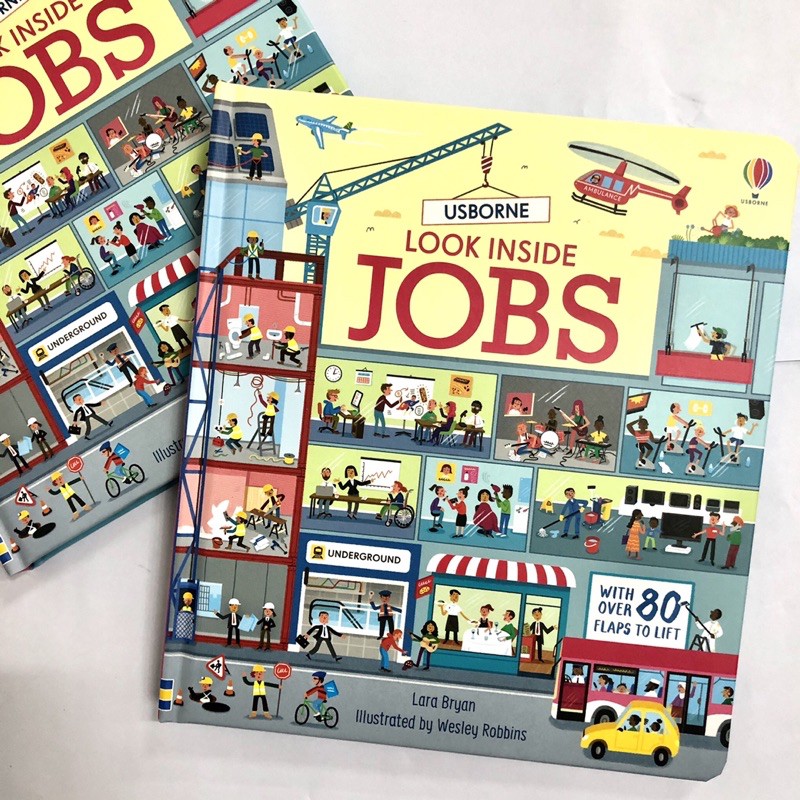 Sách lật mở Look Inside Jobs - cho bé tìm hiểu về nghề nghiệp, hướng nghiệp cho trẻ em | BigBuy360 - bigbuy360.vn
