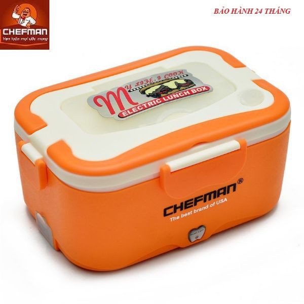 Hộp cơm hâm nóng Chefman CM-113i inox, Lõi inox 304, Bảo hành 24 tháng