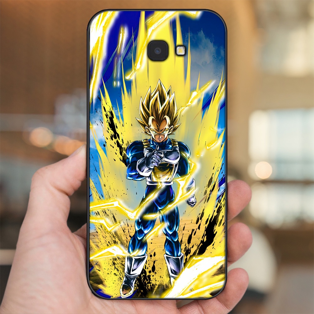Ốp lưng Samsung J4 Plus viền đen in hình Vegeta Dragon Ball