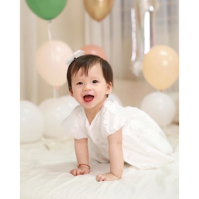 Váy bé gái, đầm bé gái dáng công chúa , hoạ tiết hoa 3d