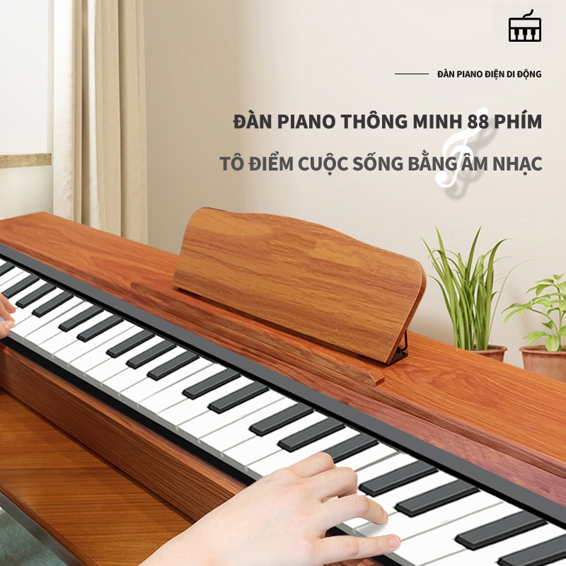 MUS03Đàn Piano Điện 88 phím Konix âm sắc rõ ràng,kết nối bluetooth không dây, chất lượng bền bỉ, dễ sử dụngchongườimớitậ