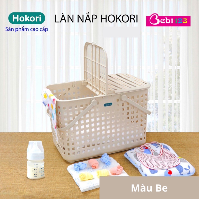 Giỏ làn đi sanh Hokori cao cấp cho mẹ - Size 46x30x31cm