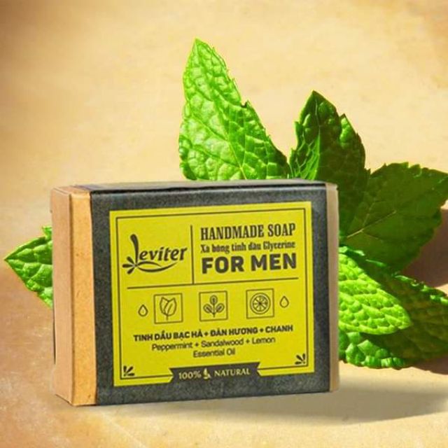 Xà phòng Glycerin - Handmade Soap For men - Leviter Natural