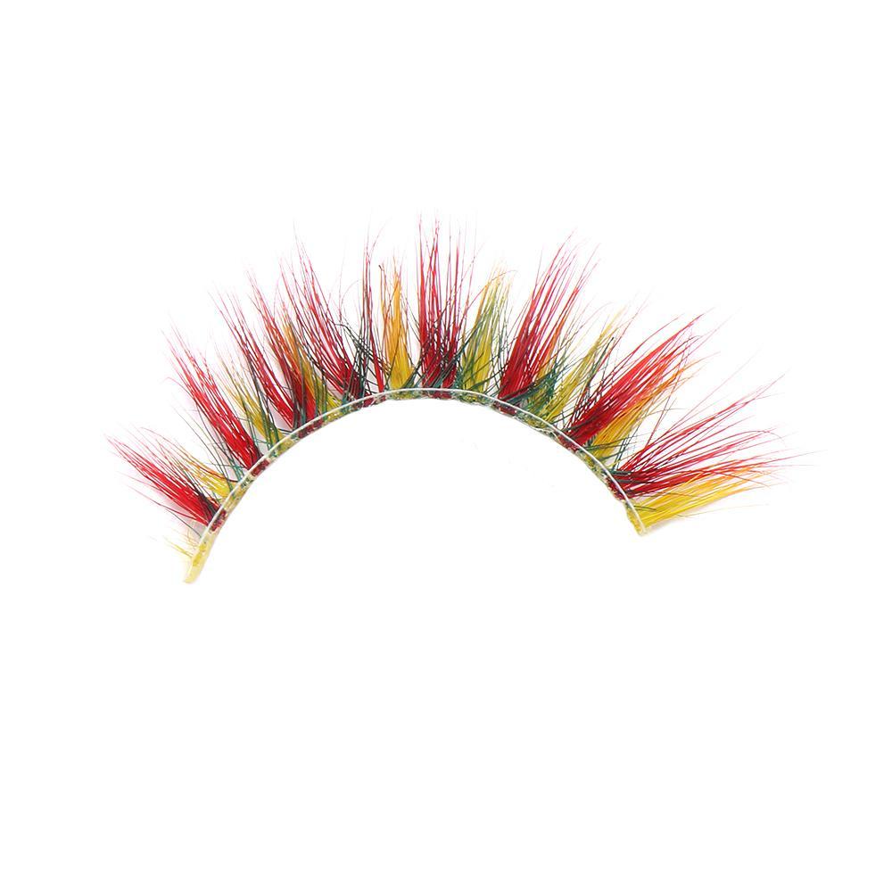 Lông Mi Giả 6D Dày Dài Nhiều Màu Sắc Dùng Hóa Trang Thời Trang