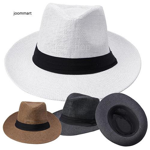 Mũ cói đi biển phối dây ruy băng thời trang cho nam nữ | BigBuy360 - bigbuy360.vn