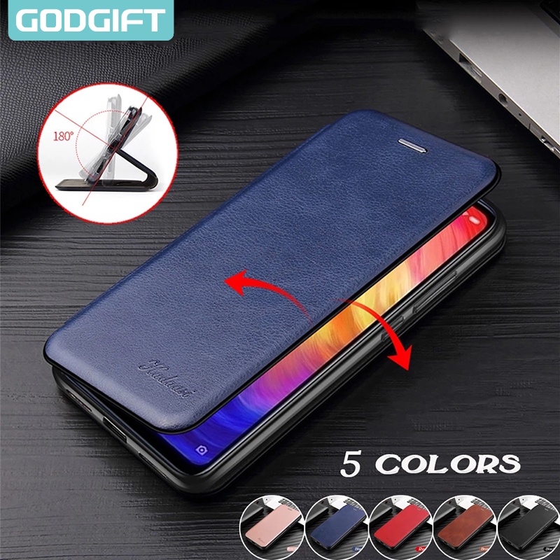 Bao Da PU Nắp Gập Từ Tính Kiểu Ví Kèm Giá Đỡ Sang Trọng Cho IPhone SE 2022 6 6s 7 8 Plus XR X XS Max