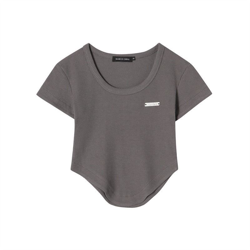 Áo Thun Nữ Tay Ngắn Dáng Ôm Cổ Chữ U