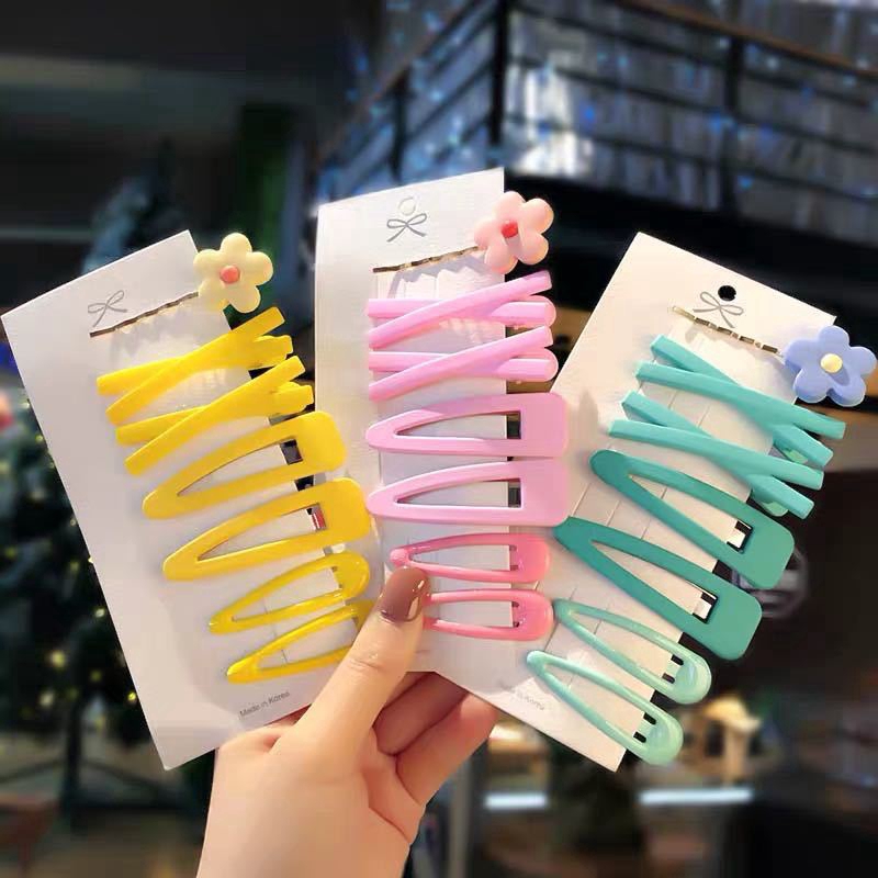 Set 7 Kẹp Tóc Kiểu Dáng Đơn Giản Xinh Xắn Dành Cho Nữ