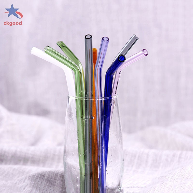 Ống Hút Thủy Tinh Có Thể Tái Sử Dụng 8mm 18cm