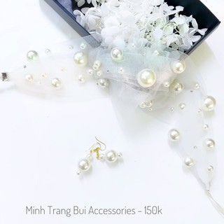 băng đô đính hạt trai