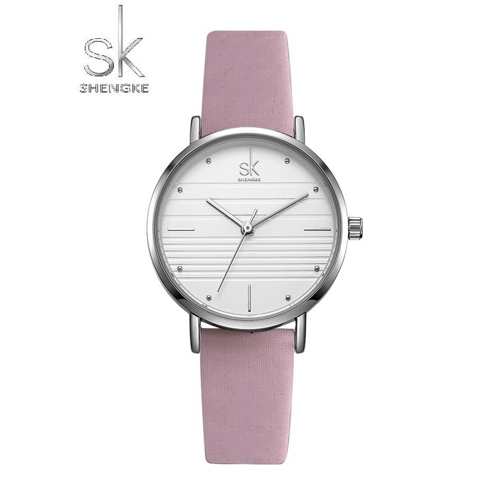 Đồng hồ nữ Shengke UK K8007L-06 Hồng chính hãng