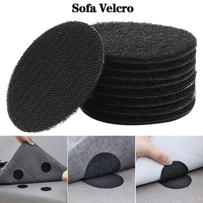 (Băng dán, băng dính Velcro) Tấm dán khóa dán hai mặt cho ghế sofa, thảm, khăn trải bàn