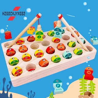 Kids Toys Wooden Toys Digit Magnetic Game Fishing Toys Early Educational Letters Cognition Toys