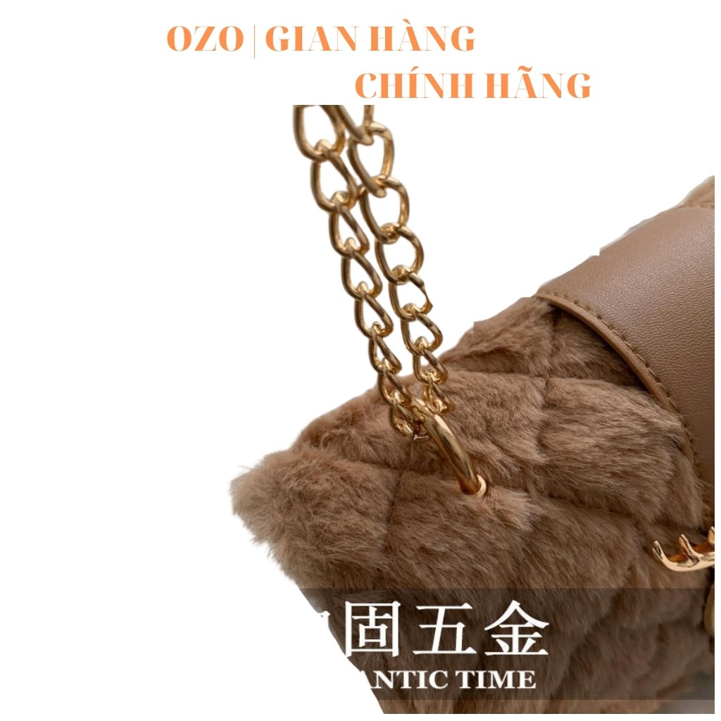 [Mã FAMAYWA2 giảm 10K đơn 50K] Túi xách nữ lông cừu, khoá mạ vàng sang trọng hot trend 2021 - More Beauty | BigBuy360 - bigbuy360.vn
