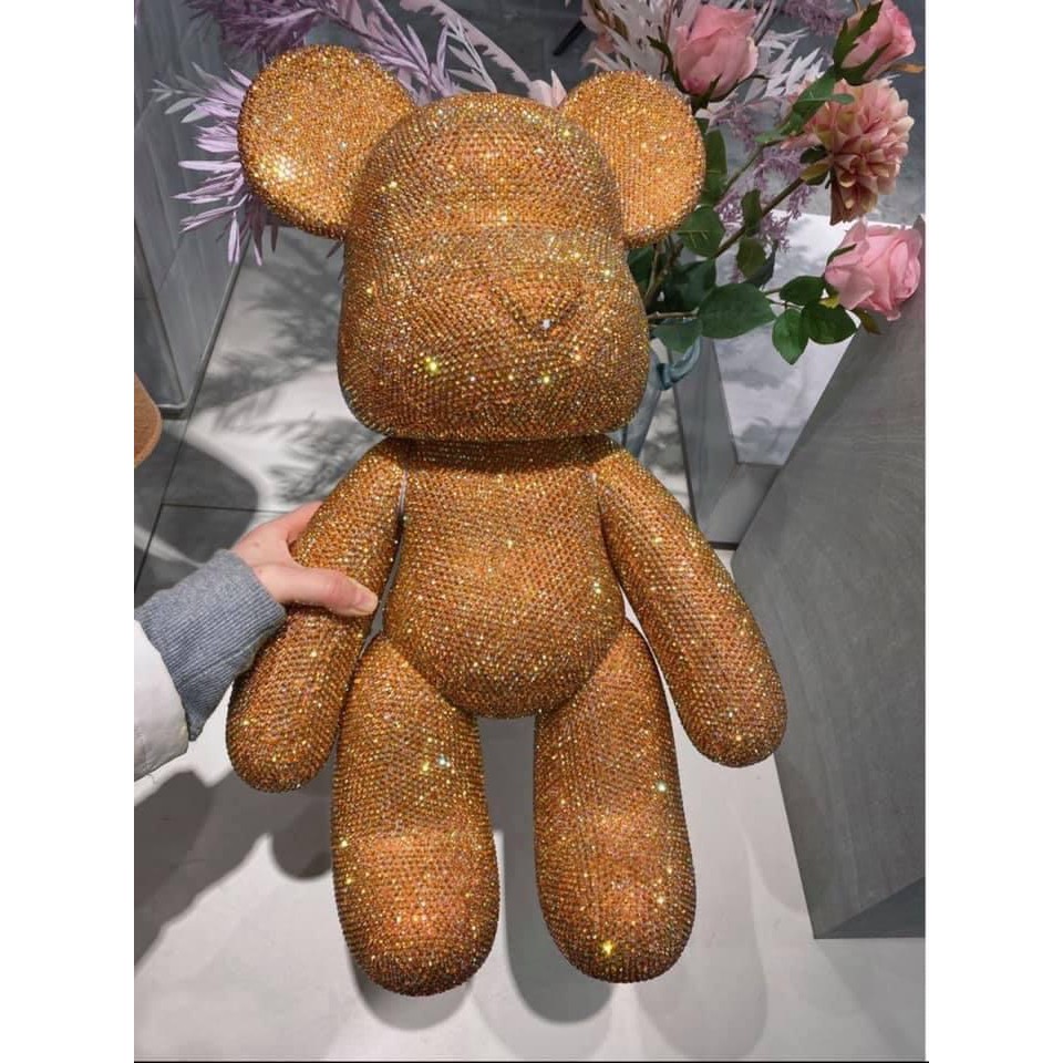 Gấu đính đá Bearbrick size 53 cao cấp cho mọi lứa tuổi