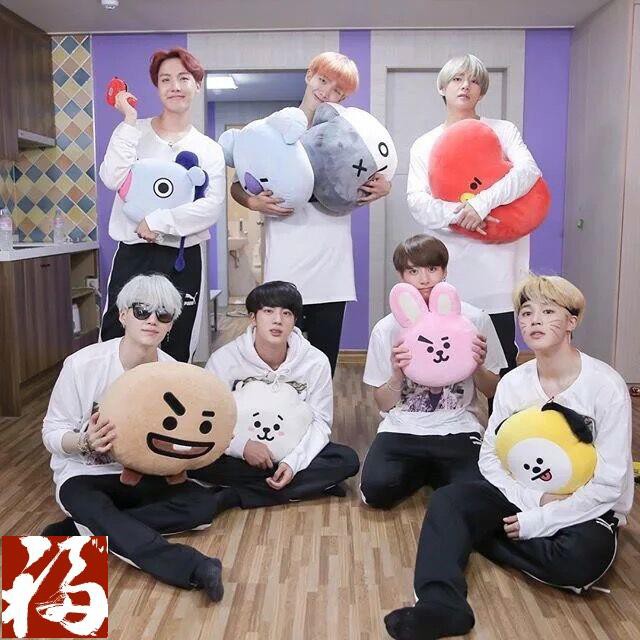 Thú Nhồi Bông Hoạt Hình Bt21 Shooky Rj Cooky 76198936