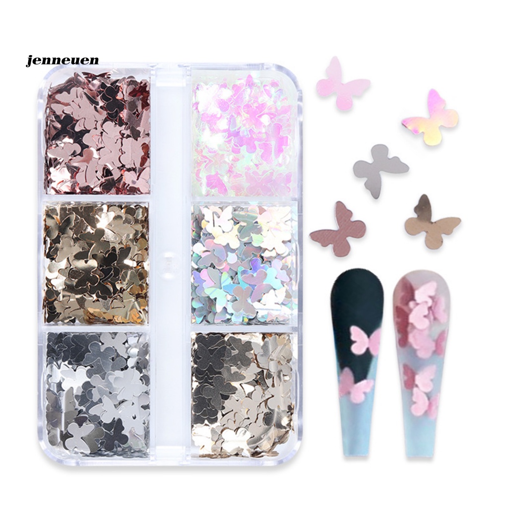 Phụ Kiện Lá Kim Tuyến Trang Trí Móng Tay Không Phai Màu