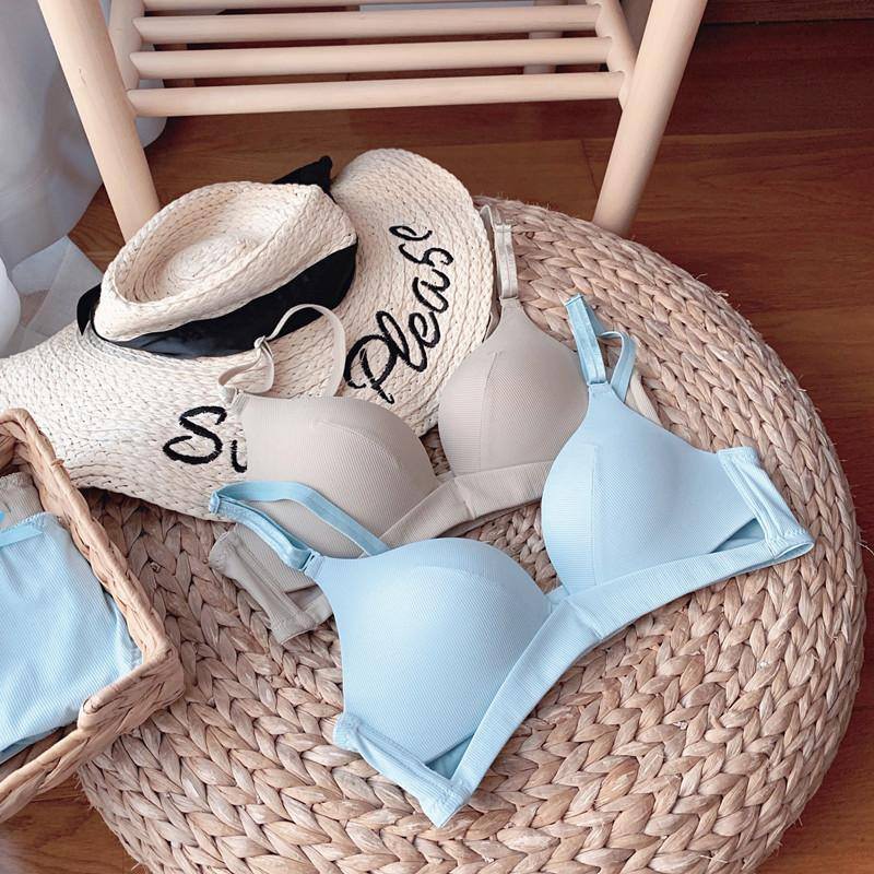 Bộ lót cotton thoáng mát, áo ngực dây vắt chéo không gọng - ATKG37 | BigBuy360 - bigbuy360.vn