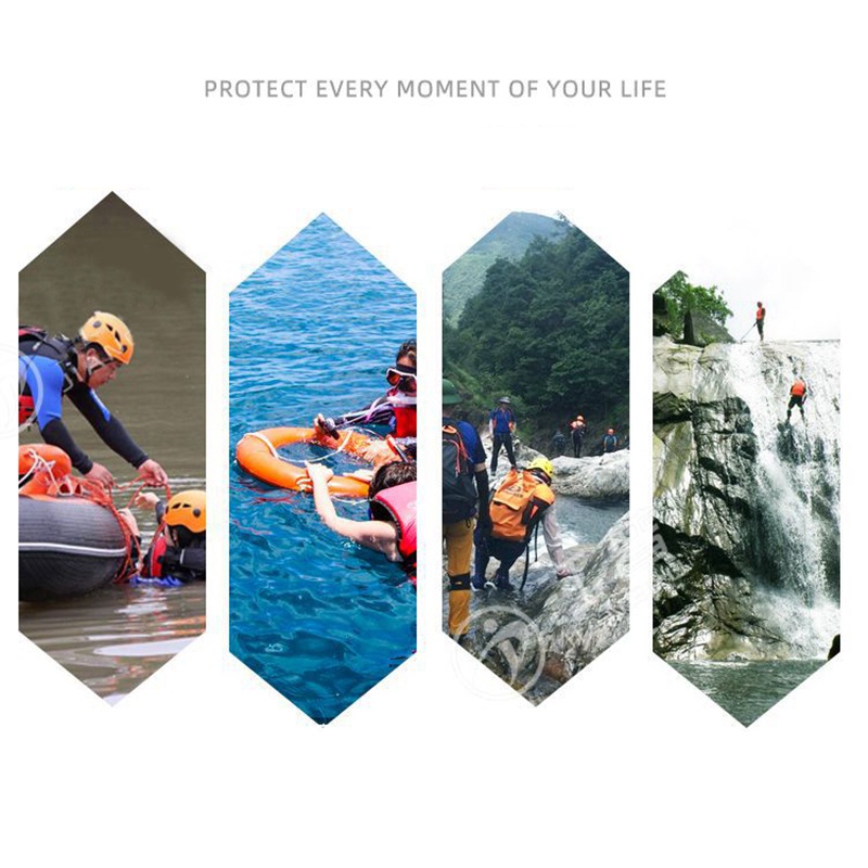 Dây Thừng Ném Cứu Hộ Màu Trắng Phản Quang Kèm Túi Ném Đa Ứng Dụng