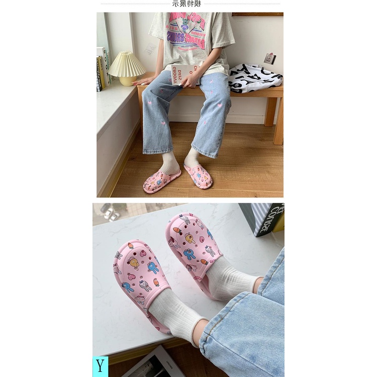 Dép Bít Mũi Đế Bằng Chống Trượt Thời Trang Xuân Hè 2021 Dễ Thương Cho Nữ