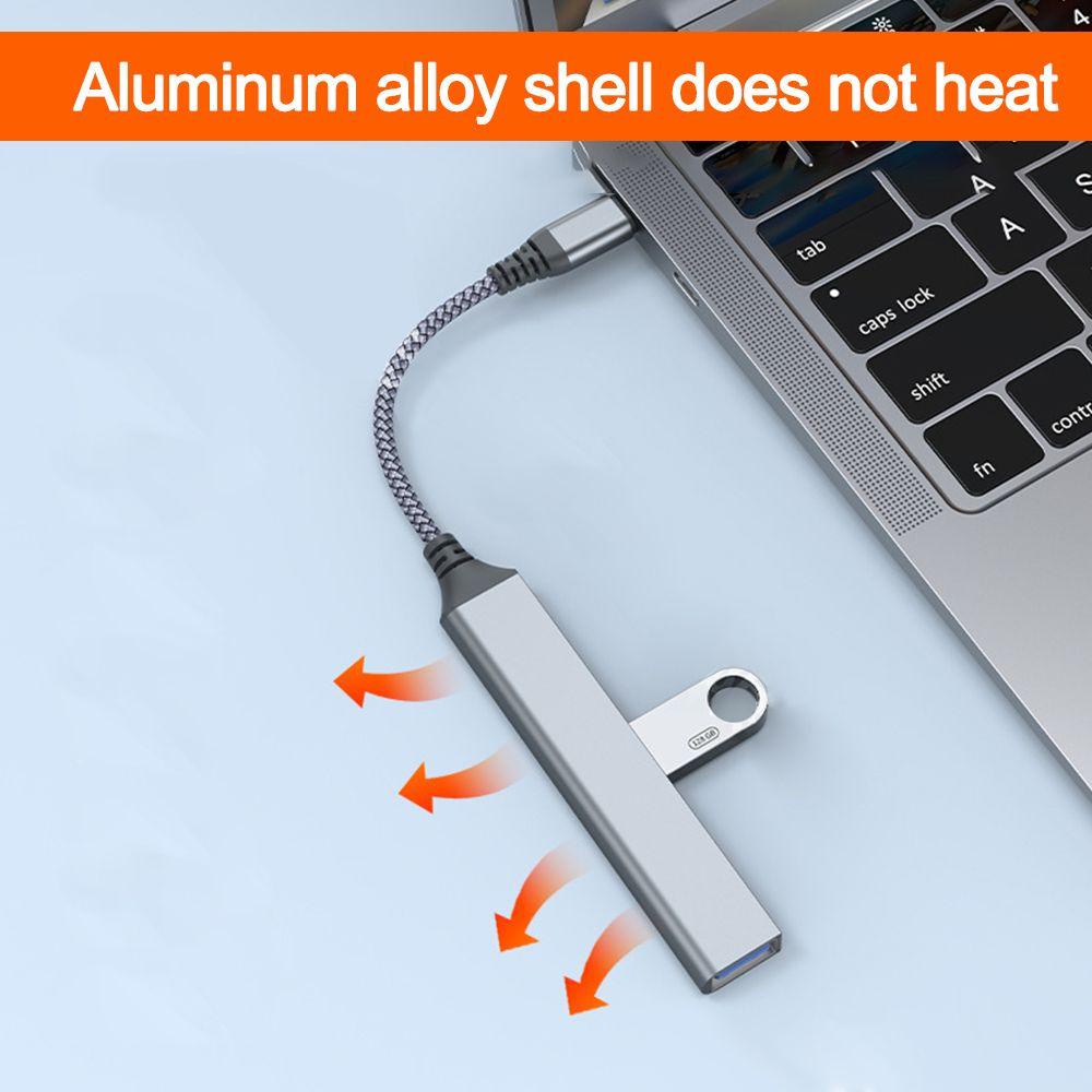 MAG Bộ Chia 4 Cổng Usb Type - C OTG Bằng Hợp Kim Nhôm