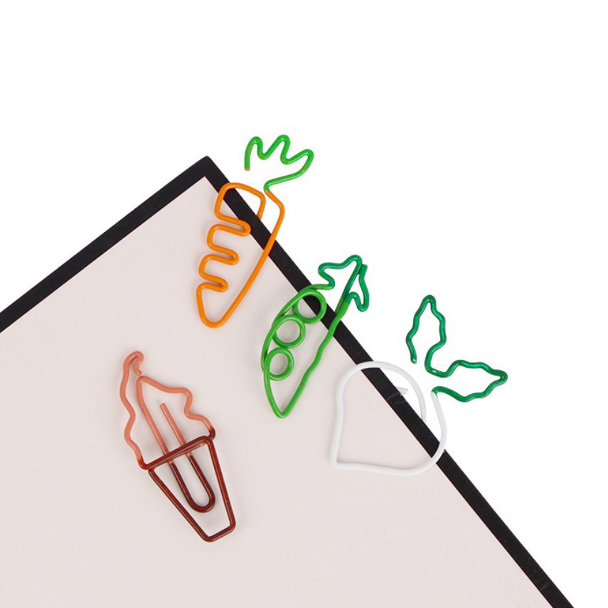 Đánh dấu trang, bookmark, kẹp giấy rau củ Cá store hình siêu cute (giao màu ngẫu nhiên)