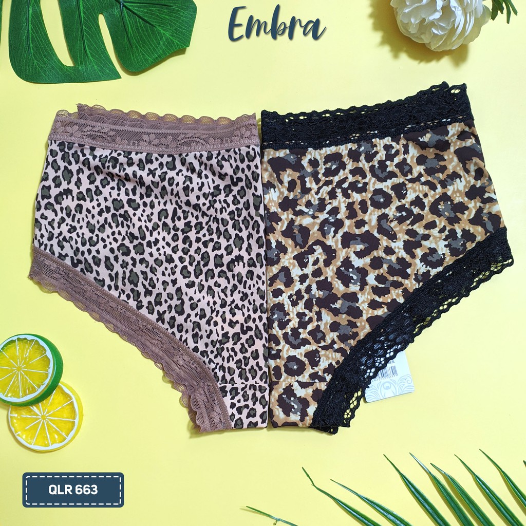{Video + Ảnh thật} Quần lót Embra 🔞họa tiết báo🔞 viền ren cao cấp chất đẹp mê ly siêu hot | BigBuy360 - bigbuy360.vn