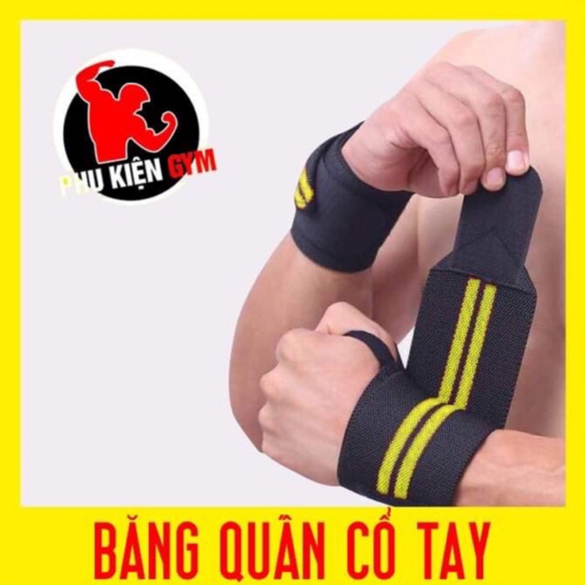 [Freeship] Băng quấn cổ tay tập Thể Hình Lâm Sport