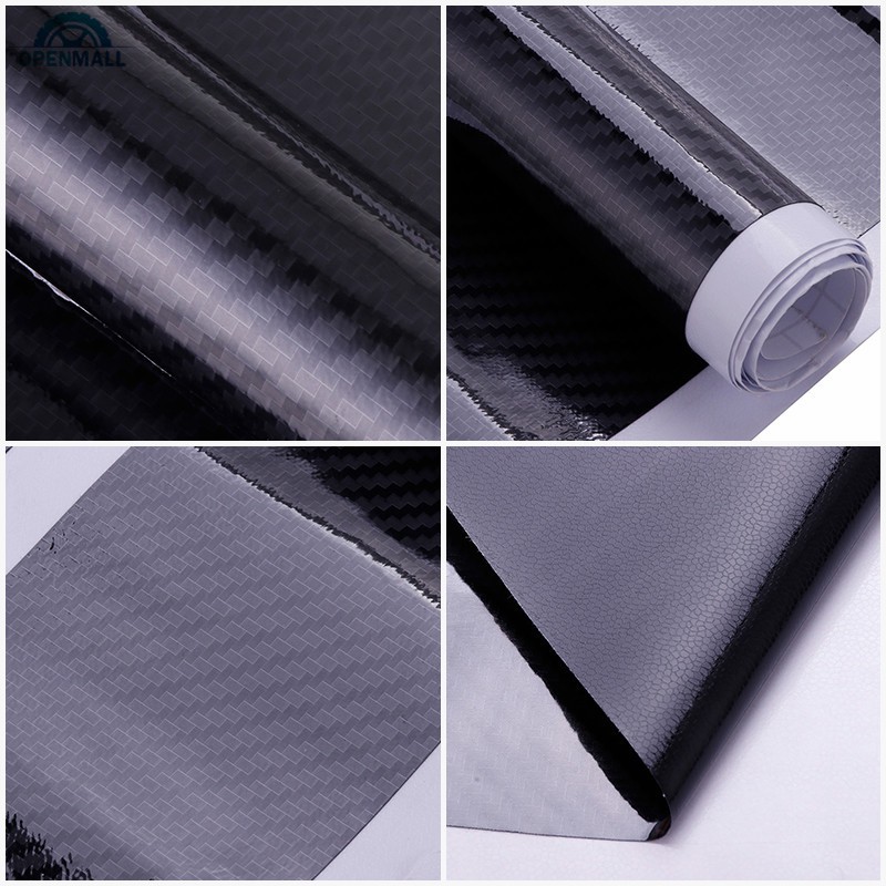 Set 4 miếng dán bảo vệ thành cửa xe bằng sợi carbon
