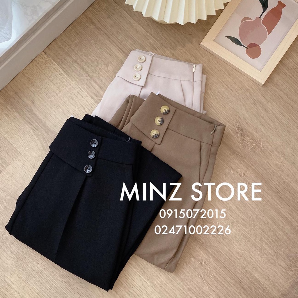 Quần baggy cạp 3 khuy lệch