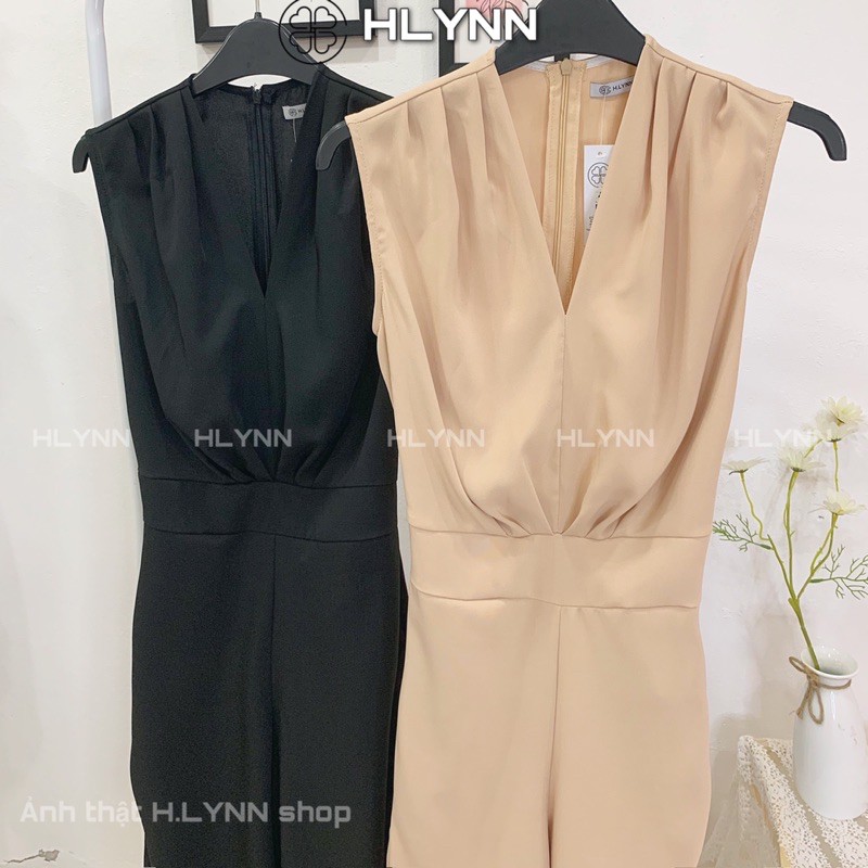 jumpsuit sát nách cổ v sang chảnh m80