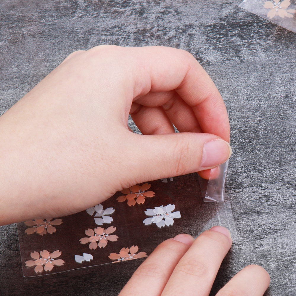100pcs Flower Self-adhesive Biscuit Pastry Tool Baking Cookie Bags
