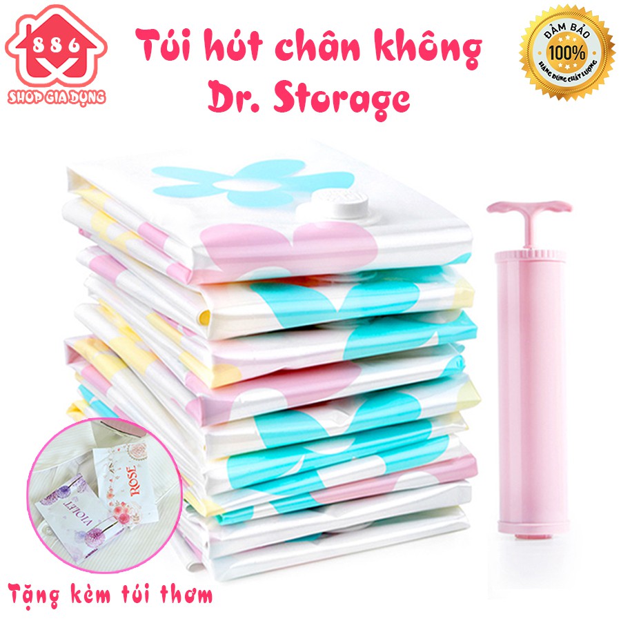 [COMBO KÈM BƠM] Túi hút chân không Dr.Storage đựng đồ đa năng, chống ẩm mốc - Shop gia dụng 886