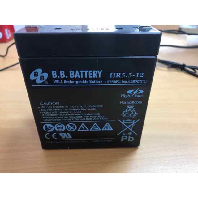 Ắc quy khô B.B.Battery 12V-5ah