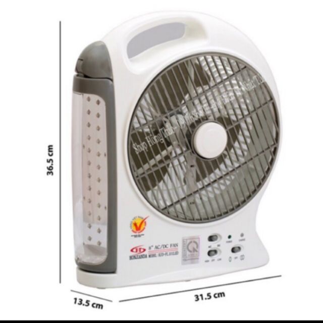 Quạt và Đèn Sạc HJD -FL 101 LED ( cam kết 100% hàng chính hãng )