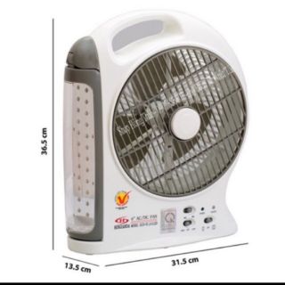 Quạt và Đèn Sạc HJD -FL 101 LED ( cam kết 100% hàng chính hãng )