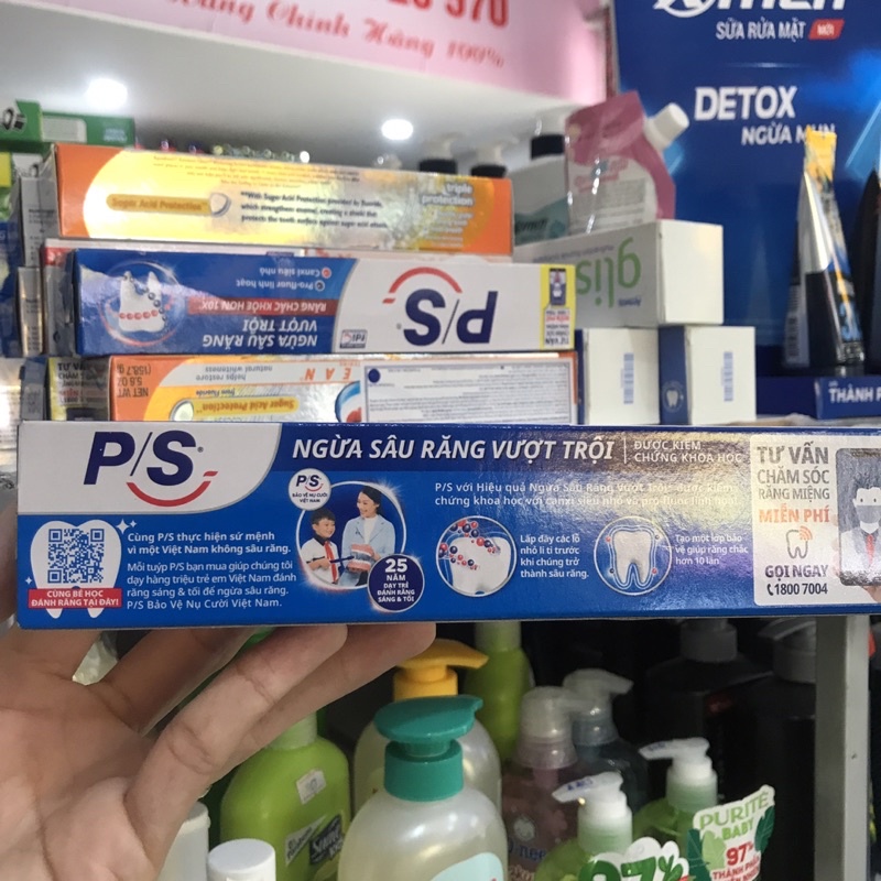 KEM ĐÁNH RĂNG P/S NGỪA SÂU RĂNG VƯỢT TRỘI 180G