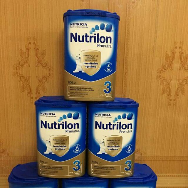 Sữa Nutrilon số 3, hàng xách tay Séc, hộp 800g,