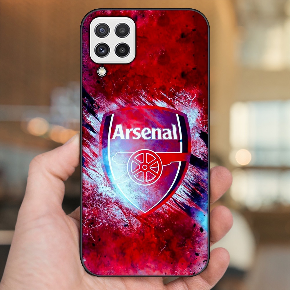 Ốp lưng Samsung A22 4G, A22 5G viền đen in hình Arsenal FC