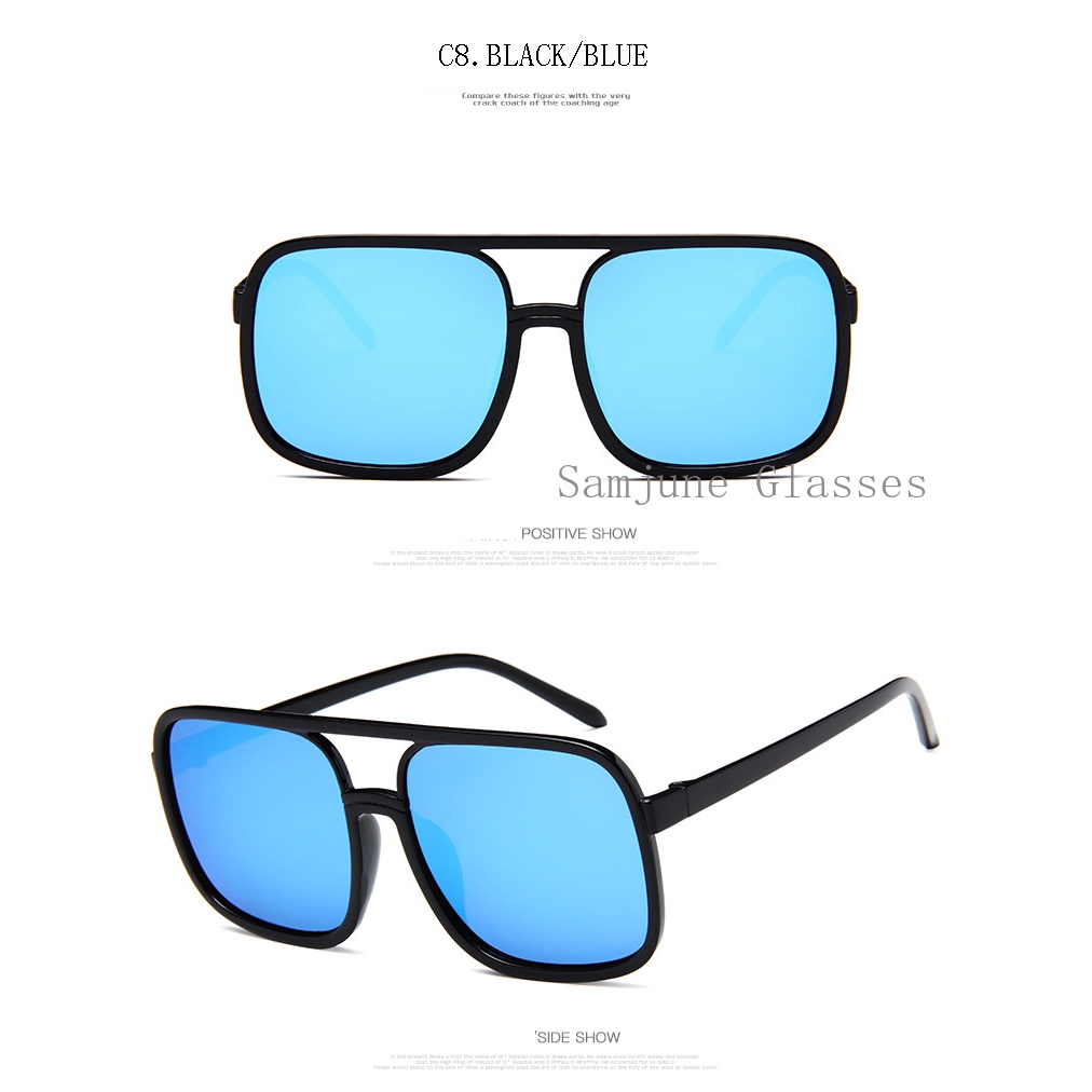 Kính mát gọng vuông phong cách cổ điển thời trang cho nữ SAMJUNE