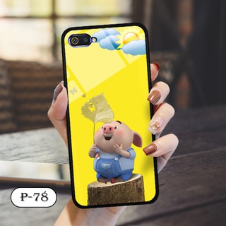 Ốp lưng kính 3D Realme C2-cute