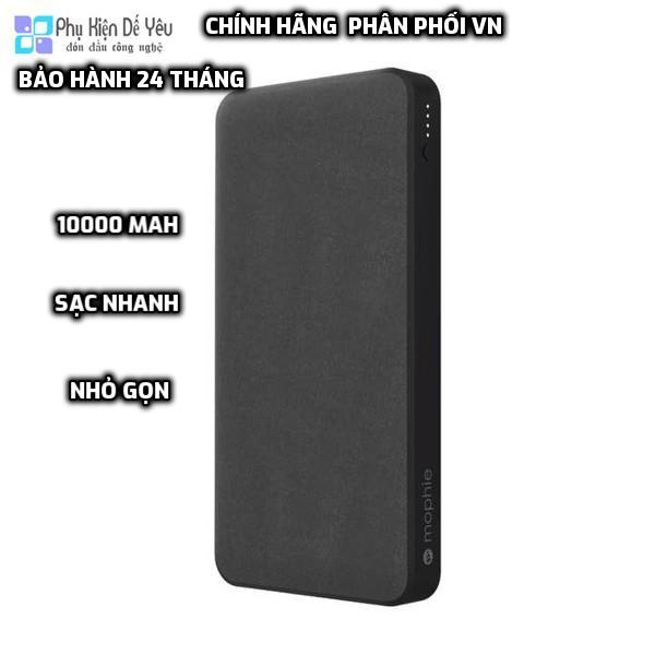 Pin dự phòng Mophie Powerstation with PD (fabric) 10.000mAh [CHÍNH HÃNG PHÂN  PHỐI VN, BẢO HÀNH 24 THÁNG]